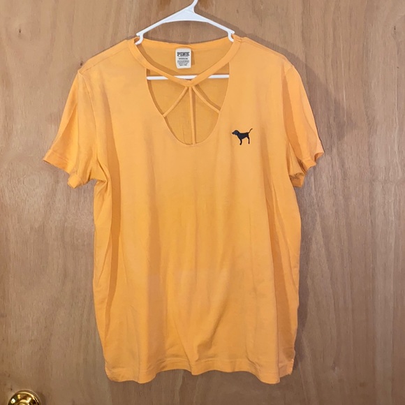 PINK Victoria's Secret Tops - 3/$12⭐️Orange Victoria’s Secret Pink T-shirt